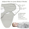 Picture of Bublo Baby Organic Preemie Swaddle Sack, 3-Pack Premature Babies Swaddle Sleep Sack, Premature Infant Sleeping Sack, Easy Adjustable Baby Swaddle Blanket Wrap for Boy Girl 4-7 lbs (Galaxy)