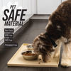 Picture of Leash Boss Dog Food Mat for Food and Water Bowls, Waterproof Silicone Pet Feeding Mat for Floors, Extra Tall Raised Edges, Cat and Dog Placemat for Floors, Dishwasher Safe (XL: 25" x 17" - Beige)