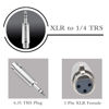 Picture of JOMLEY XLR Female to 1/4" TRS Adapter, Balanced XLR Female to 1/4 Inch TRS Stereo Jack Plug Cable Adapter - 2 Pack