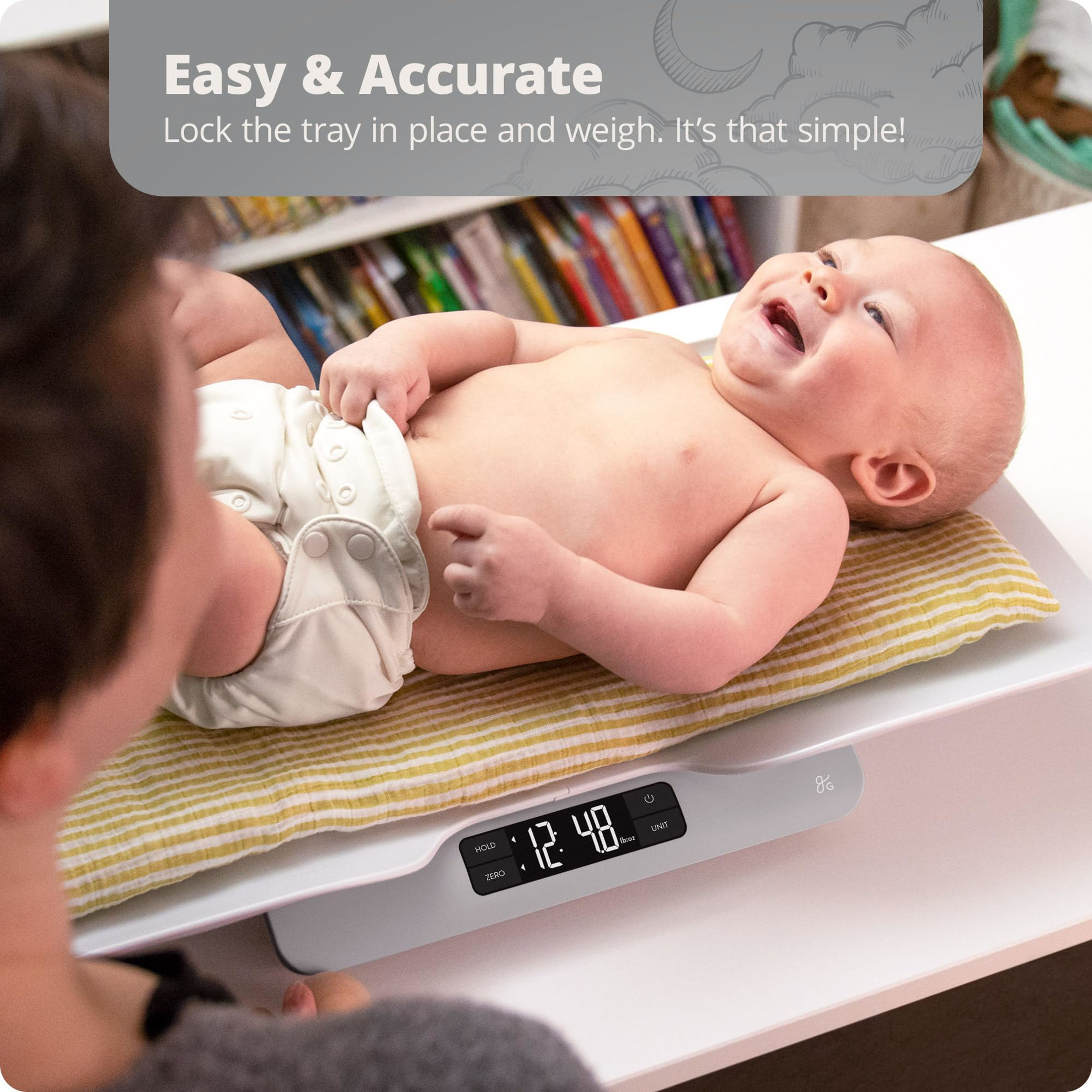 GetUSCart- Greater Goods Digital Baby Scale with in-House Algorithm for ...