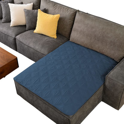 Picture of Ameritex Waterproof Dog Bed Cover Pet Blanket with Anti-Slip Back for Furniture Bed Couch Sofa (40x50 Inch (Pack of 1), Navyblue)