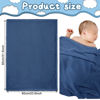 Picture of Frienda 4 Pcs Baby Fuzzy Blanket Fluffy Baby Blanket for Boys Girls Soft Warm Baby Receiving Blankets Nursery Bed Blanket Toddler Infant Newborn Receiving Blanket, 32 x 24 Inch (Blue Color)