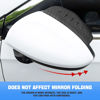 Picture of 2Pcs Car Rear View/Side Mirror Rain Visor Guard, Carbon Fiber Appearance , Waterproof Smoke Guard Auto Eyebrow Cover, Exterior Accessories for Most SUV, Vehicle (Carbon Fibre/Black)
