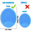 Picture of Baby Bath Brush, Baby Cradle Cap Brush, Silicone Massage Brush, Silicone Scrubbers Exfoliator Brush, Baby Skin Scrubbers for Dry Skin, Cradle Cap and Eczema (Large-Blue & Green)