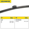 Picture of 15" Rear Wiper Blade Compatible with Audi Q5 2018-2022,Q7 2017-2021,Volkswagen Touareg 2011-2014 Back Window Wiper blades A360H