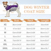 Picture of OUOBOB Dog Jackets for Medium Dogs,Medium Dog Coat,Warm Dog Winter Coat Zip Up Back,Waterproof Dog Jacket with D-ring,Dog Cold Weather Coats with Fleece Lined, Dog Snowsuit Pug Boston Terrier Purple M