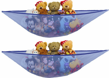 Picture of Simple Houseware 2 PK - Stuffed Animals Jumbo Toy Storage Hammock, Dark Blue