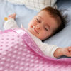Picture of Pro Goleem Baby Soft Minky Dot Blanket with Silky Satin Backing Baby Gifts for Girls（Pink, 30’’ x 40’’）