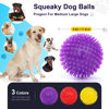 Picture of VITEVER 3 Colors 4.5” Heavy Duty Squeaky Dog Toy Balls for Medium Large Dogs, Dog Chew Toys for Teething, Spiky Dog Balls for Aggressive Chewers, Durable Dog Toys for Teeth Cleaning and Training