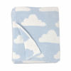 Picture of Living Textiles Blue Clouds Chenille Soft Baby Blanket Reversible Premium Cozy Fabric for Best Comfort - for Infant,Toddler,Newborn,Nursery,Boy,Unisex,Throw,Crib,Stroller,Gift, Blue Clouds 40x30