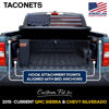 Picture of TacoNets GMC Sierra & Chevy Silverado Envelope Style Truck Bed Cargo Net - Fits 2013-2024 - Upgraded 5mm Bungee - Free Storage Bag - Heavy Duty Carabiners - Designed in USA - 18" x 50"