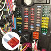 Picture of 100 Pack Auto Fuses 10AMP APM/ATM 32V Mini Blade Style Fuses 30A Short Circuit Protection Car Fuse (Red)