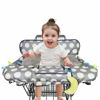Picture of Shopping Cart Cover for Baby with Pillow, Soft Velvet Bolster Positioner, 6.5" Cellphone Holder, High Chair Cover for Boy Girl, Grocery Cart Cushion Liner, dot Printing cart Cover