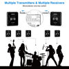 Picture of LEKATO MS-1 Wireless in Ear Monitor System, 2.4G Stereo in-Ear Monitoring with Wireless Transmitter Receiver Clip On, One to More, Auto-Pairing, Wireless IEM for Studio, Band Rehearsal,Small Gig