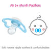 Picture of MAM Air Night & Day Baby Pacifier, for Sensitive Skin, Glows in The Dark, 3 Pack, 6-16 Months, Boys, 3 Count (Pack of 1)