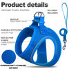 Picture of Fida Comfy Dog Harness with Leash, Soft Puppy Vest Escape Proof, Breathable Lightweight Soft Mesh, Adjustable Reflective Step-in Harness for Cat & Extra-Small Pet (XS, Blue)