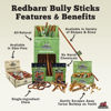 Picture of Redbarn Pet Products All Natural 5-8" Braided Bully Sticks for Small & Large Dogs - Healthy Long Lasting Beef Chews Variety Party Pack - Single Ingredient Low Odor Rawhide Free - 8 oz Bag