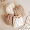 Picture of Konssy 2 Pack Soft Breathable Muslin Fitted Bassinet Sheets for Baby Girl Boy, Fit Oval Rectangle Cradle, Moses Basket Pad/Mattress (Camel, Sun)