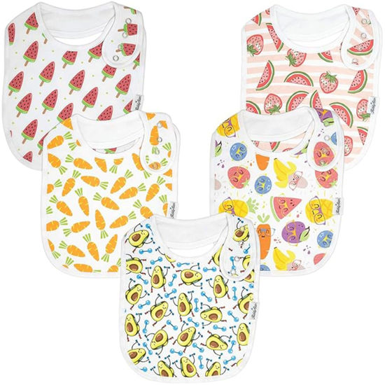 Picture of KiddyStar Baby Bibs for Boys & Girls - Organic Cotton Bibs, Bandana Bibs, Drool Bibs, Teething Bibs, Toddler Bibs - Gift