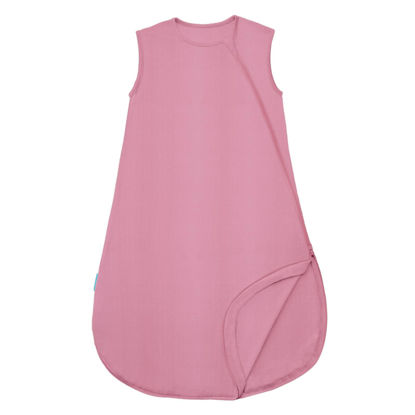 Picture of PurComfy Supersoft Sleep Sack 0.5 TOG, Premium Bamboo Viscose Baby Sleeping Bag, Lightweight Sleepsack 3-6 Months (Berry)