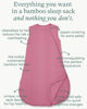 Picture of PurComfy Supersoft Sleep Sack 0.5 TOG, Premium Bamboo Viscose Baby Sleeping Bag, Lightweight Sleepsack 3-6 Months (Berry)