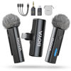 Picture of BOYA BOYALINK 2 A2 (2TX+3RX Adapter) Wireless Lavalier Microphone for iPhone Camera Android, Clip on Mic, 48 KHz 24 Bit, 6mm Mic, 1000ft, Noise Cancelling, Mini Lapel Mic USB-C/Lightning/3.5mm TRS