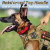 Picture of rabbitgoo Tactical Dog Harness for Large Dogs, Heavy Duty Dog Harness with Handle, No-Pull Service Dog Large Breed, Adjustable Military Dog Vest Harness for Training Hunting Walking, Brown Camo, M