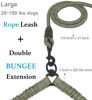 Picture of iYoShop Dual Dog Leash, Double Dog Leash, 360 Swivel No Tangle Walking Leash, Shock Absorbing Bungee for Two Dogs, Military Green, Large (25-150 lbs)
