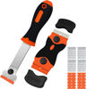 Picture of DEKEones Razor Blade Scraper, 2 PCS Razor Scraper Tool for Removing Label, Registration Sticker, Tint, Grease from Windshield, Appliance, Glass (Extra 20 Metal and 10 Plastic Blades)