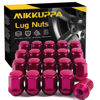 Picture of MIKKUPPA M12x1.5 Lug Nuts - Replacement for 2006-2019 Ford Fusion, 2000-2019 Ford Focus, 2001-2019 Ford Escape Aftermarket Wheel - 20pcs Pink Rose Closed End Lug Nut