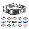 Picture of Mercano Adjustable Dog Collar - Special Design Patterns, Soft Nylon Comfortable Durable Pet Collar for Small Medium Large Dogs (L, Black White B)
