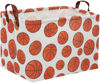 Picture of HIYAGON Rectangular Basketball Basket Kids Gift Basket Baby Boy Basket Kids Toy Storage Bin Basket Organizer Box Basketball Room Decor(Basketball)