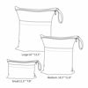 Picture of ALVABABY 3pcs Cloth Diaper Wet Dry Bags Waterproof Reusable with Two Zippered Pockets Travel Beach Pool Daycare Soiled Baby Items Yoga Gym Bag for Swimsuits or Wet Clothes 3L-ZM10