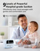 Picture of HEYVALUE Hospital Grade Nasal Aspirator for Baby, Nose Sucker with 9 Levels Suction, Night Light and Nursery Rhyme Soothing Function, Electric Nose Suction for Baby with Food-grade Silicone Tips, Blue
