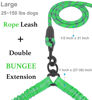 Picture of iYoShop Dual Dog Leash, Double Dog Leash, 360 Swivel No Tangle Walking Leash, Shock Absorbing Bungee for Two Dogs, Emerald, Large (25-150 lbs)