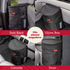 Picture of Lusso Gear Spill-Proof Car Trash Can (2.5 Gal, 2 Pack) - Easy to Clean Hanging Garbage Bin - Leak-Proof Lid, Removable Liner, Waterproof - Keeps Truck, SUV, Car, Minivan Clean & Odor Free (Black)
