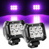 Picture of Nilight 4 Inch LED Light Pods Purple Spot Beam Driving Decoration Neon Light Bar 2PCS 18W Off Road Lights 12V 24V Lighting for Truck ATV UTV SUV RV Pick-up Van Boat