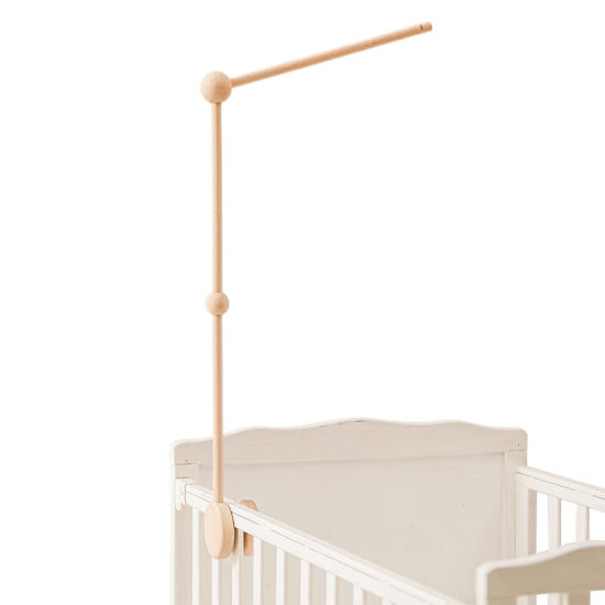 Picture of Baby Crib Mobile Arm,HBM Wooden Mobile Arm for Crib Mobile Hanger for Crib Baby Girl Nursery Decor