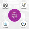 Picture of 8sanlione Car Cup Coaster, 4Pcs 2.75 Inch Auto Cup Holder Insert Coasters, Anti-Slip Waterproof Embedded Drink Mat, Automotive Interior Accessories for Men and Women (D Purple/4PCS)