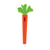 Picture of Nuby Silicone Carrot Tube Teether - Baby Teething Toy - Massaging Bristles for Sore Gums - 3+ Months