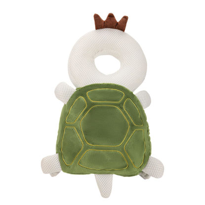 Picture of Baby Head Protection Backpack - Soft & Comfortable, Cute Cartoon Design, Turtle