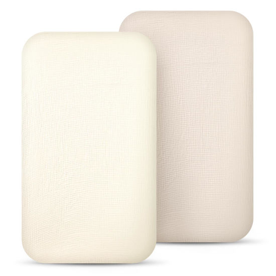 Picture of lulumoon Muslin Bassinet Sheets for Baby: Soft Bedside Sleeper Bassinet Fitted Sheets for Boys and Girls