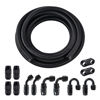 Picture of EVIL ENERGY 4AN Fuel Line Kit, 4AN Nylon Braided Fuel Line Hose Fitting Kit CPE 20FT Black