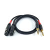 Picture of Suanqi WJSTN XLR to 6.35mm 1/4 TRS Cable, 6.35mm Dual Channel to 3-pin XLR （Female）, XLR to 1/4 TRS 6.35mm Audio Cable (3FT)