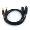 Picture of Suanqi WJSTN XLR to 6.35mm 1/4 TRS Cable, 6.35mm Dual Channel to 3-pin XLR （Female）, XLR to 1/4 TRS 6.35mm Audio Cable (3FT)