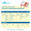 Picture of Paw Inspired Disposable Dog Diapers | Female Dog Diapers Ultra Protection | Diapers for Dogs in Heat, Excitable Urination, or Incontinence (12&144 Count) (X-Large (12 Count))