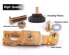 Picture of Top Post Battery Disconnect Switch - Quick Disconnect Battery Cut Off Switch for Car Truck Marine RV and Electrical Equipment - 12V/125A - Black