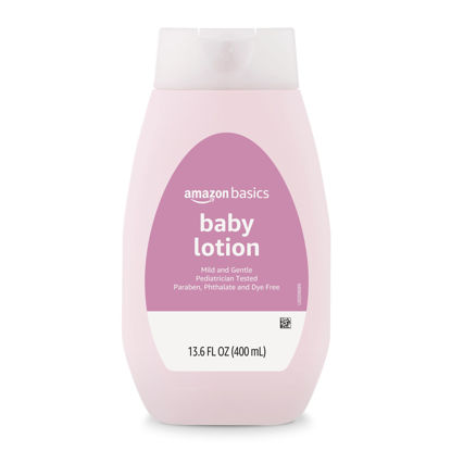 Picture of Amazon Basics Baby Lotion, Mild & Gentle, Lightly Scented, 13.6 Fl Oz (Pack of 1) (Previously Solimo)