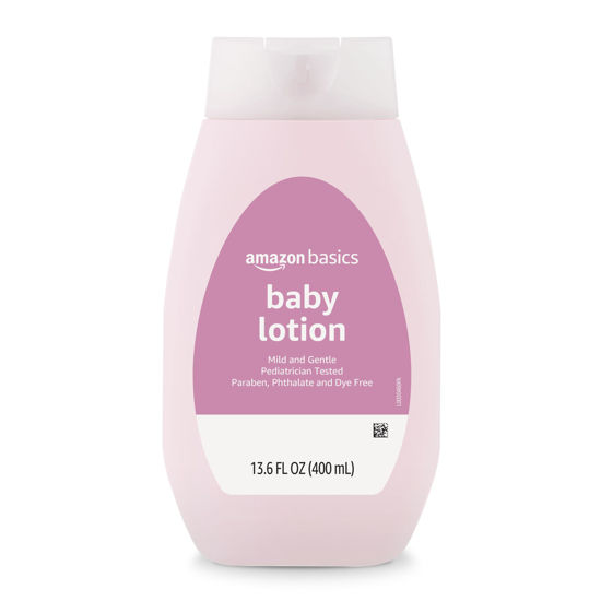 Picture of Amazon Basics Baby Lotion, Mild & Gentle, Lightly Scented, 13.6 Fl Oz (Pack of 1) (Previously Solimo)