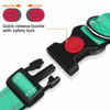 Picture of Taglory Reflective Dog Collar with Safety Locking Buckle, Adjustable Nylon Pet Collars for Puppy Dogs Female Male, XS, Turquoise